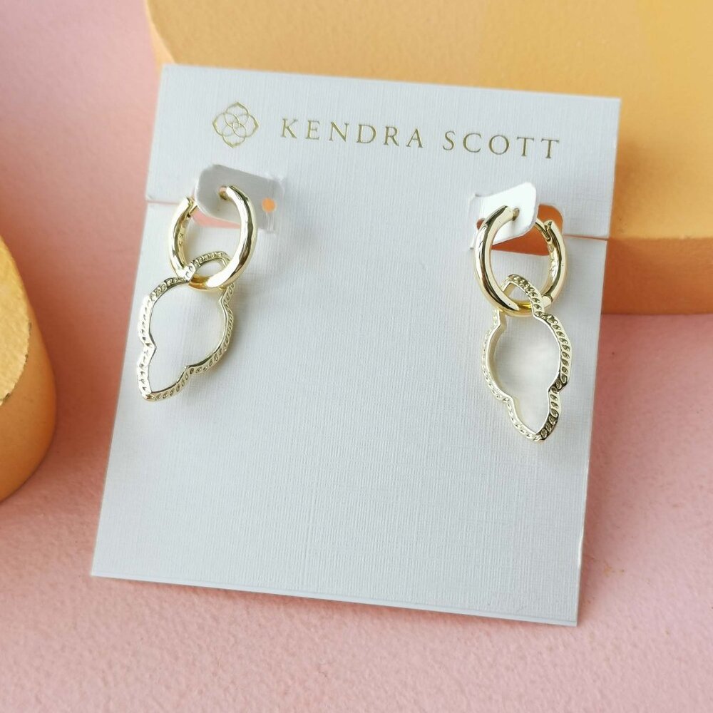 Kendra Scott - Abbie Gold Huggie Earrings - NEW